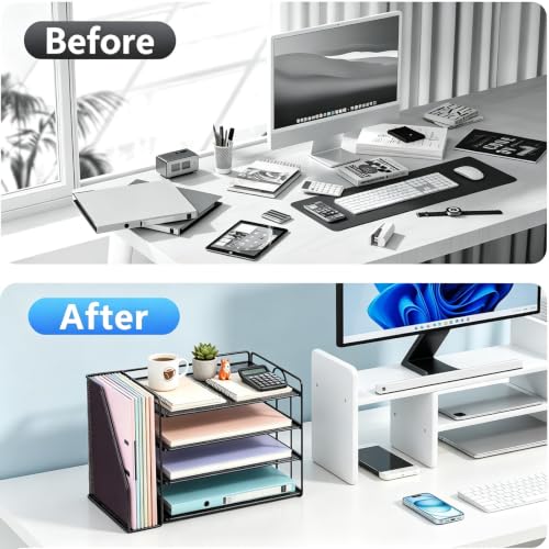 gianotter 4-Tier Paper Organizer With Magazine - Image 2