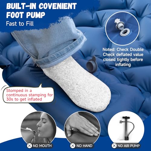 iNeibo-Sleeping-Pad-for-Camping-Inflatable-Sleeping-Pad-with-Pillow-Built-in-Foot-Pump-Compact-Camping-Air-Mattress-for-Hiking-Camping-Backpacking-Tent-Car-Traveling-Blue-Single