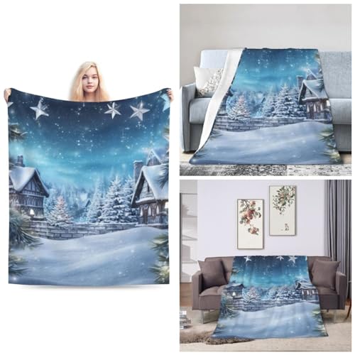 Couverture de Noël légère et chaude, le cadeau idéal pour lit et canapé