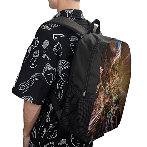 Sac à dos à la mode imprimé 3D solide pour écoliers - 4