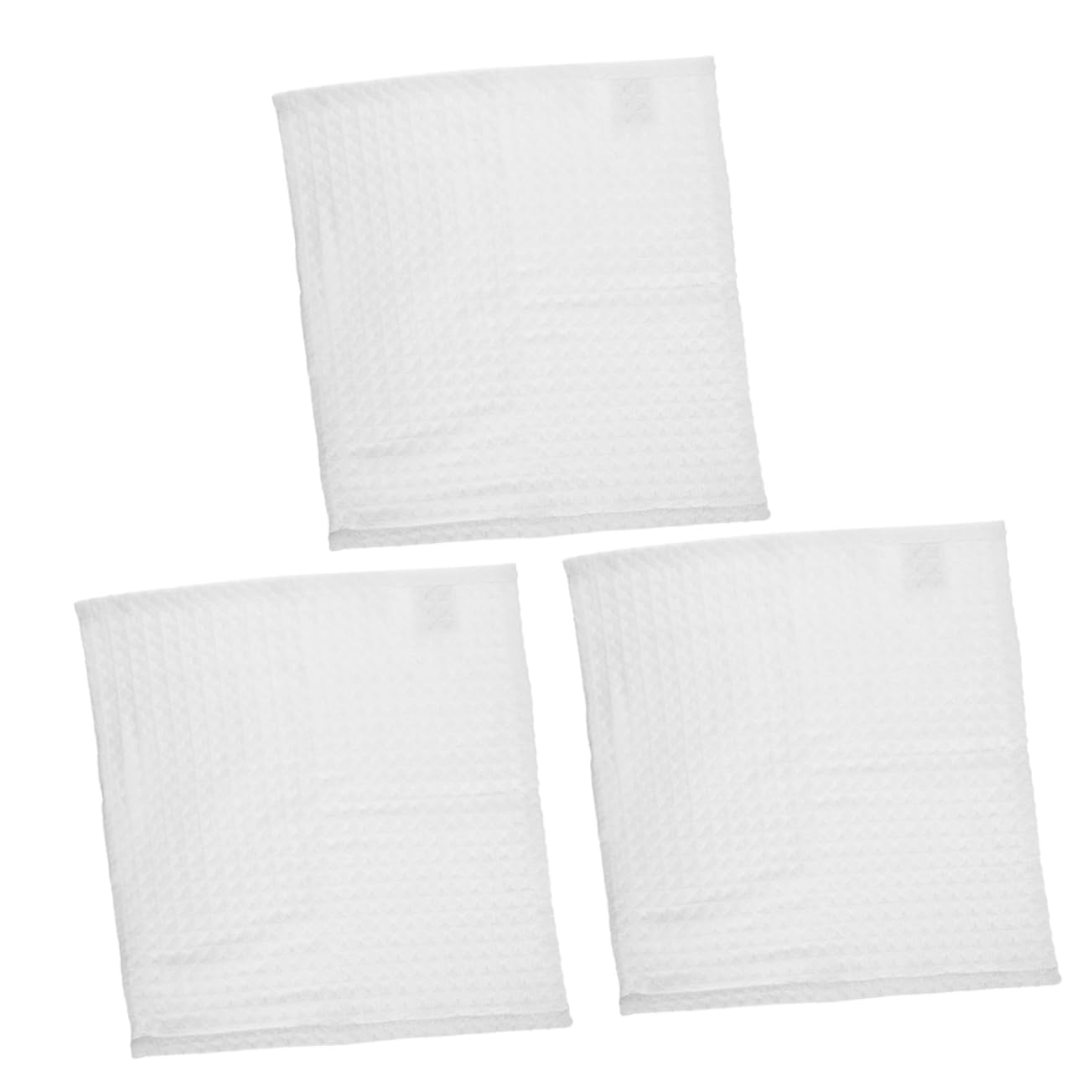 12piezas Toallas De Algodón Absorbentes para Rostro De Paños Faciales Cuadrados Desmaquillado y Limpieza Diaria