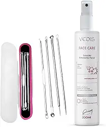 Solução Emoliente Facial Face Care 200ml + Extrator de Cravos Cureta