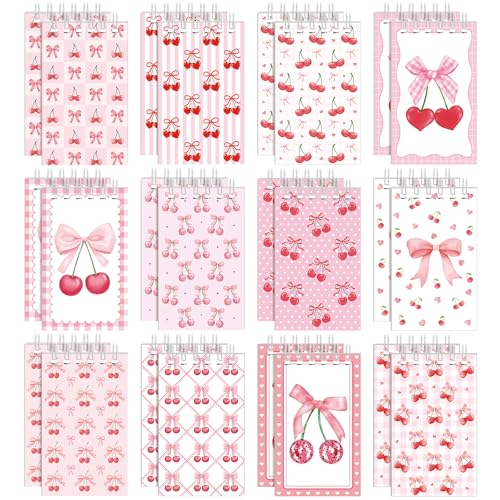 Cuadernos de notas de bolsillo de cerezo rosa como recuerdos de fiesta y regalos