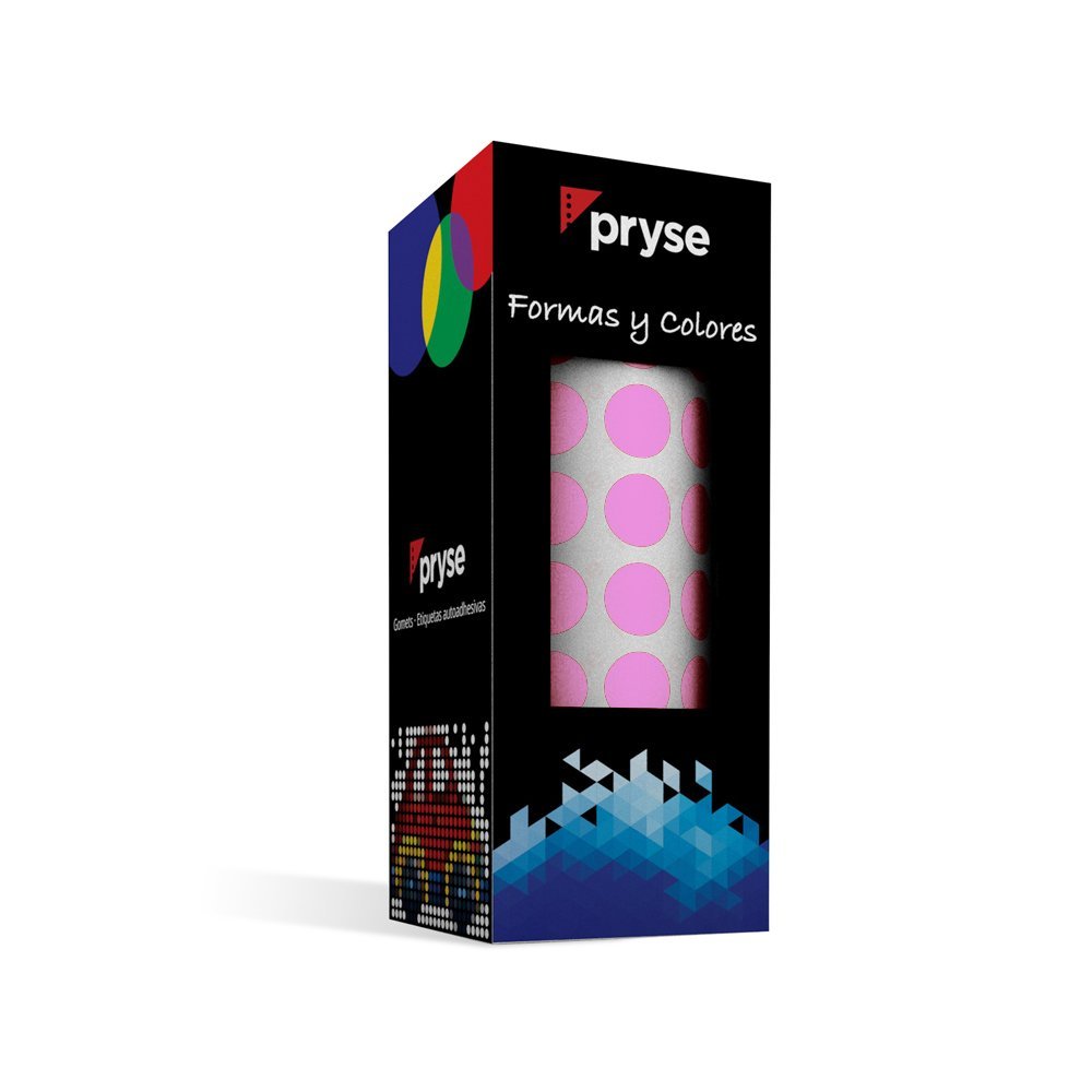 Pryse 1041016 - Gomets etiquetas adhesivas, color rosa