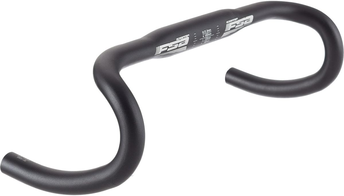 Fsa Gossamer Wing Compact Road Handlebar, 31.8 x 42mm, Black