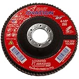 SAIT 78008 Ovation Flap Disc, 4-1/2-Inch by 7/8-Inch, 60 Grit, 10-Pack