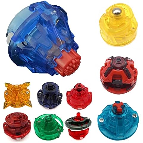 10 Pieces Bey Tips Burst Gyro Toy Battling Tops Burst Accessories Compatible with Beyblade Burst GT/God/ChoZ Series, DIY Refit Gyro Base, Spinning Top Toys Parts Cover