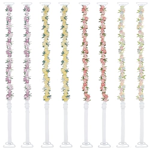 Image of FREEBLOSS 4 Pairs Decorative Floral Bra Straps Removable Invisible Bra Strap Replacement Adjustable Floral Decorative Straps