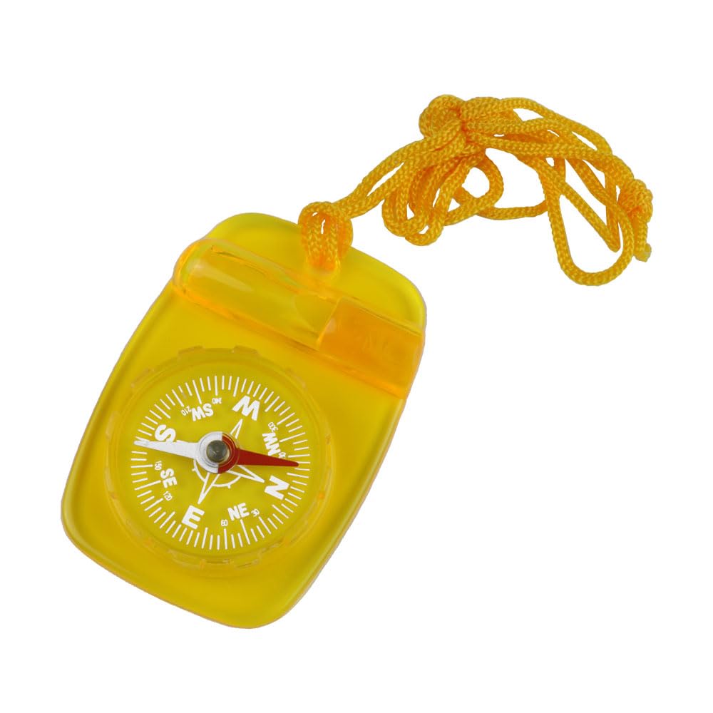 Skywalker Compass with Safety Whistle and Lanyard Yellow-picture-29