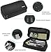 ProCase Pencil Case, Large Capacity Students Stationery Pouch Pen Bag Holder, Portable Desk Organizer with Double Zipper for School Office Supplies -Black