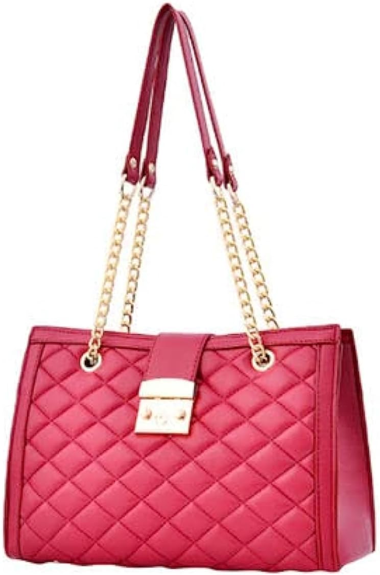 COOLBABY Polyurethane Shoulder Bag Pink/Gold…