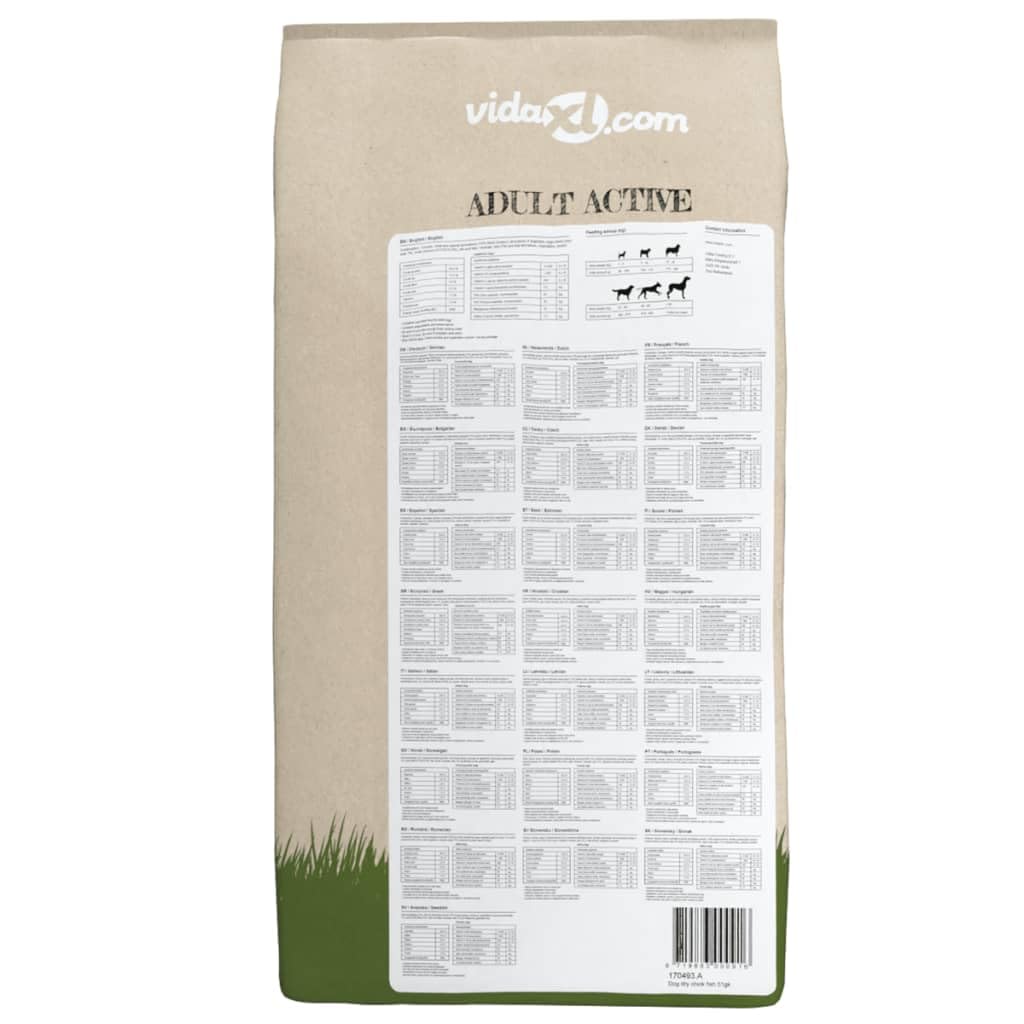 Adult Active Chicken & Fish - Cibo secco per cani con 14% di carne di pollo essiccata, confezione da 2 x 15 kg, dieta equilibrata per cani attivi, supporta la digestione, la pelle e il pelo