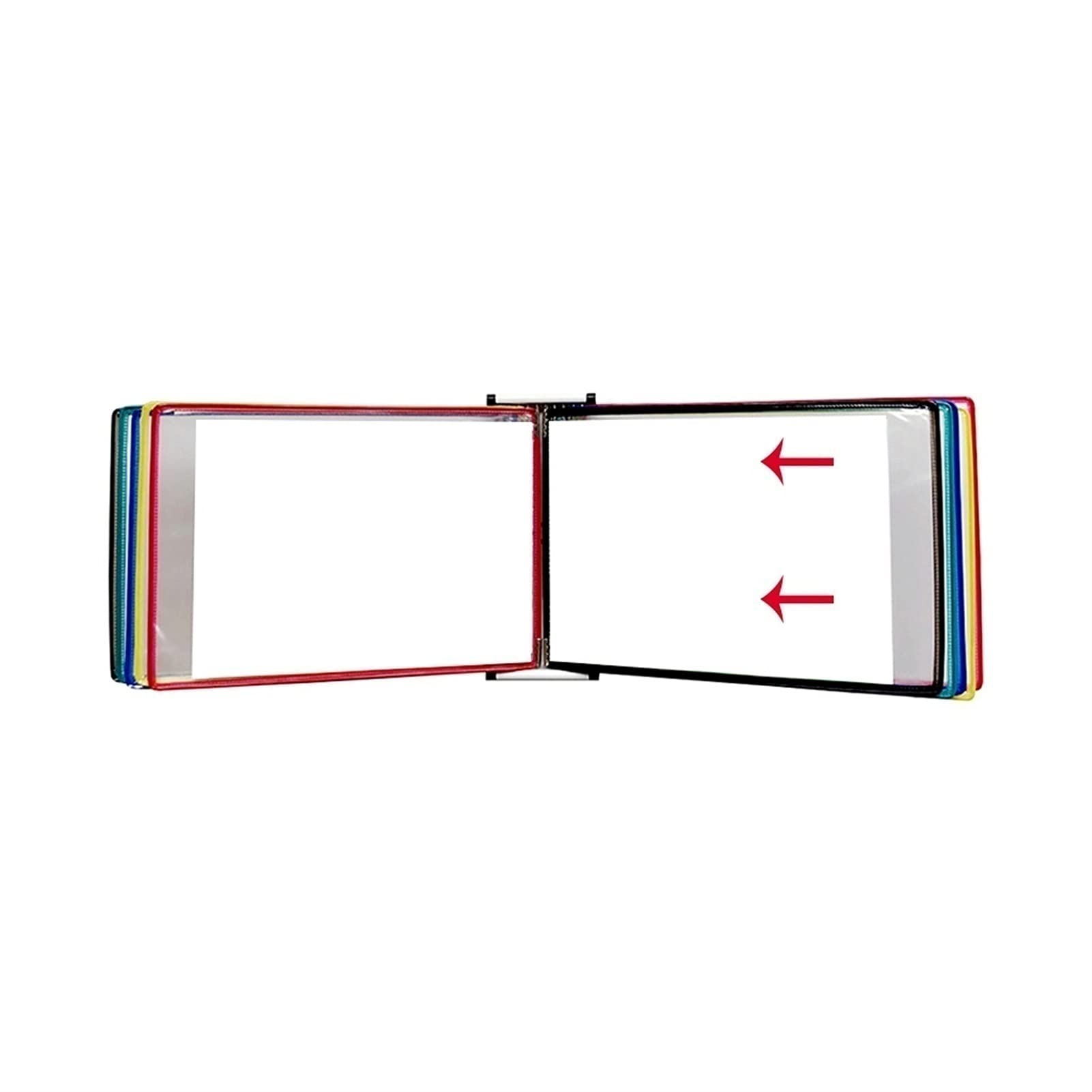 Espositore a parete per libri a libro, 33 x 22,9 x 9,9 cm, organizer per documenti A4 per casa e ufficio, soluzione di archiviazione efficiente