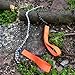 Pocket Chainsaw Folding Camping Saw Survival Saw Hand Rope Saw for Outdoor Tool 11 Teeth Orange, Hand Chainsaw Rope