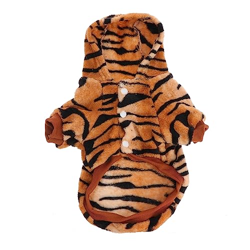 Disfraz de Tigre para Perro en Franela Talla L miniatura 1