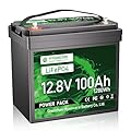 12V 100Ah Group 24 LiFePO4 Battery, HYSINCERE 100A BMS Deep Cycle Rechargeable Lithium Battery,Energy up to 1280Wh,4000-15000 Cycles,Suitable for RV,Trailer,Towing,Solar Power System