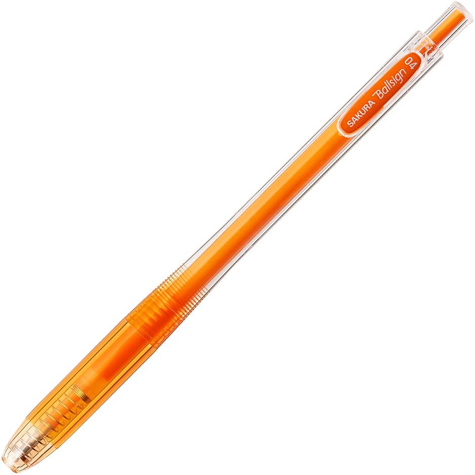 Sakura Crepas Gel Ballpoint Pen Sign Knock 04 Orange 10 Pens GBR154#5 (10)