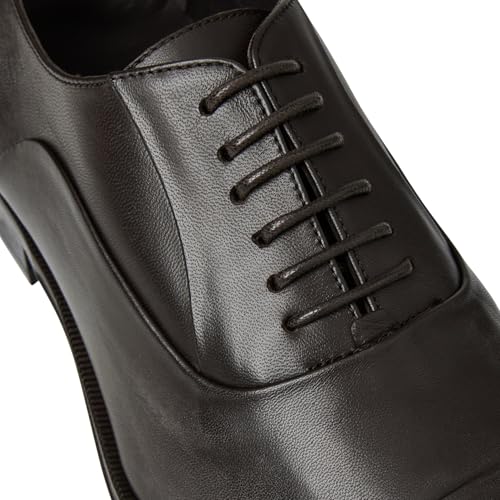 Image of Bruno Magli Maioco Dress Shoes for Men - Suede Leather Upper - Leather Lining and Outsole - Padded Insole Dark Brown Nappa EU 40 (US Men's 7) E - Wide