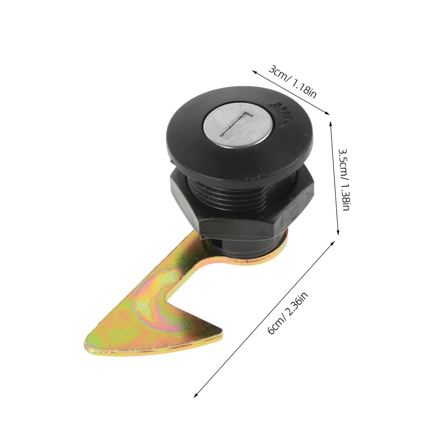 HAPINARY 1 Set Motorcycle Tail Lock Kit Zinc Alloy Security Trunk Lock for Easy Installation Various Models with Hooks for Motorcycles and Scooters