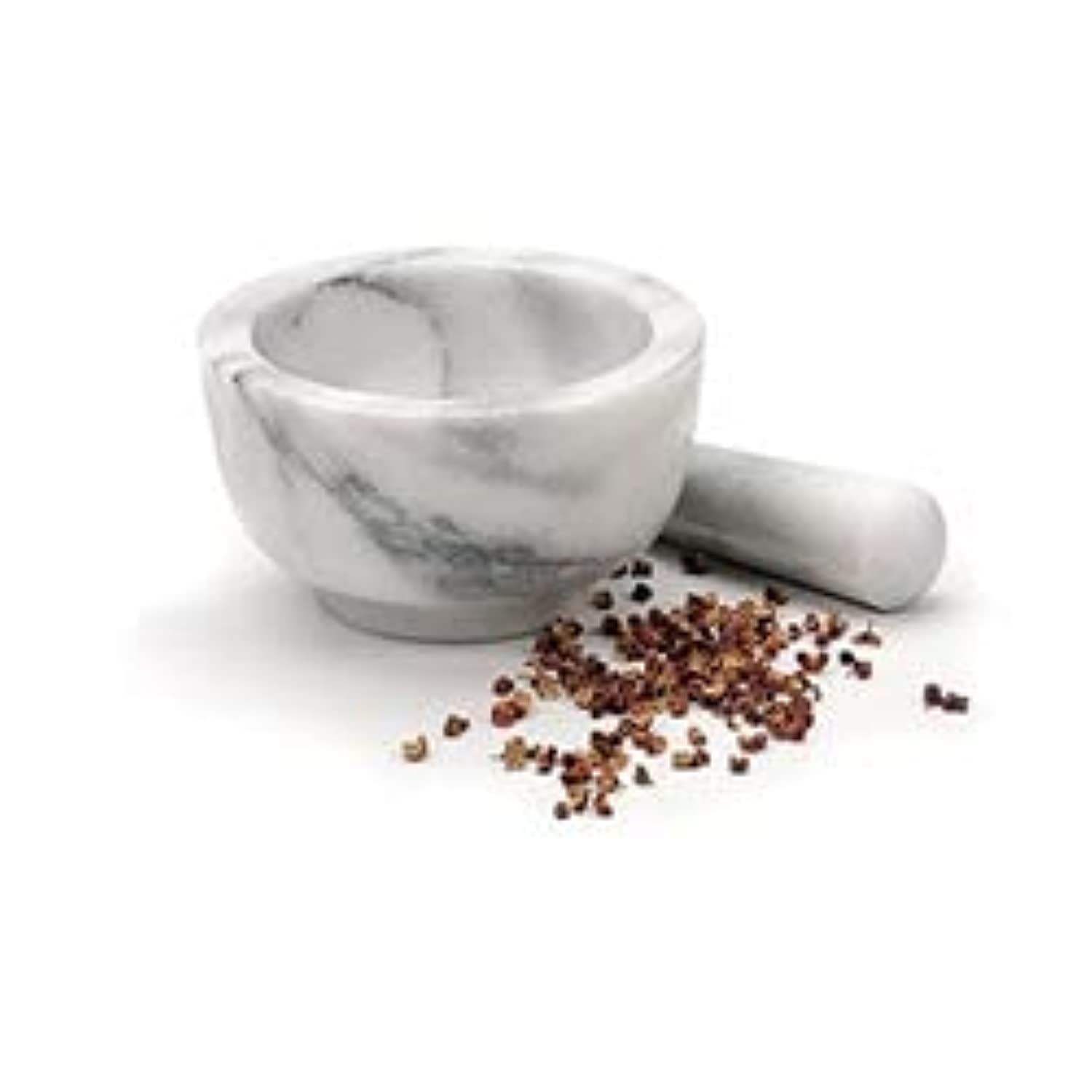 Natural Marble Mortar & Pestle 4 x4 Inch Hand Made, Marble Crusher Manual, Garlic Crusher, Spices Manual Marble Grinder, Chatni Maker, Spices Mixer Marble, White Marble Pestle White Marble Mortar