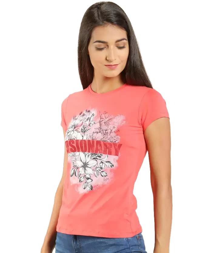 Image of Lyra Women's Cotton Regular Fit T-Shirt