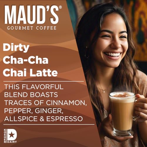 Image of Maud's Espresso Chai Tea Latte Instant Packets, 16ct | 100% Gourmet Blended Tea - Enjoy Hot or Iced Coffee, Instant Coffee Packets, Just Add Water