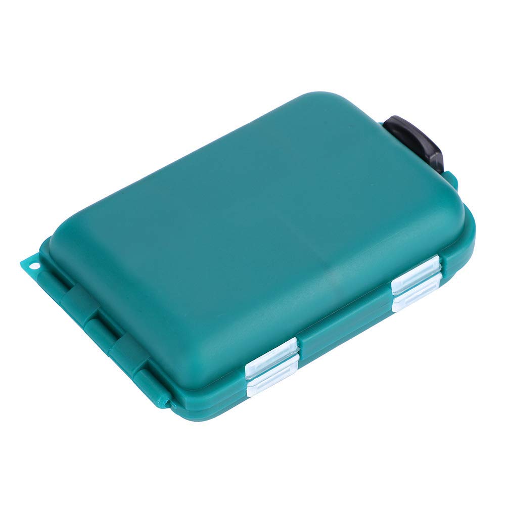 Alomejor Green 10 Slots Lure Box Fishing Terminal Tackle Bits Lure Storage Box For Fishing Lures And Tackle ​