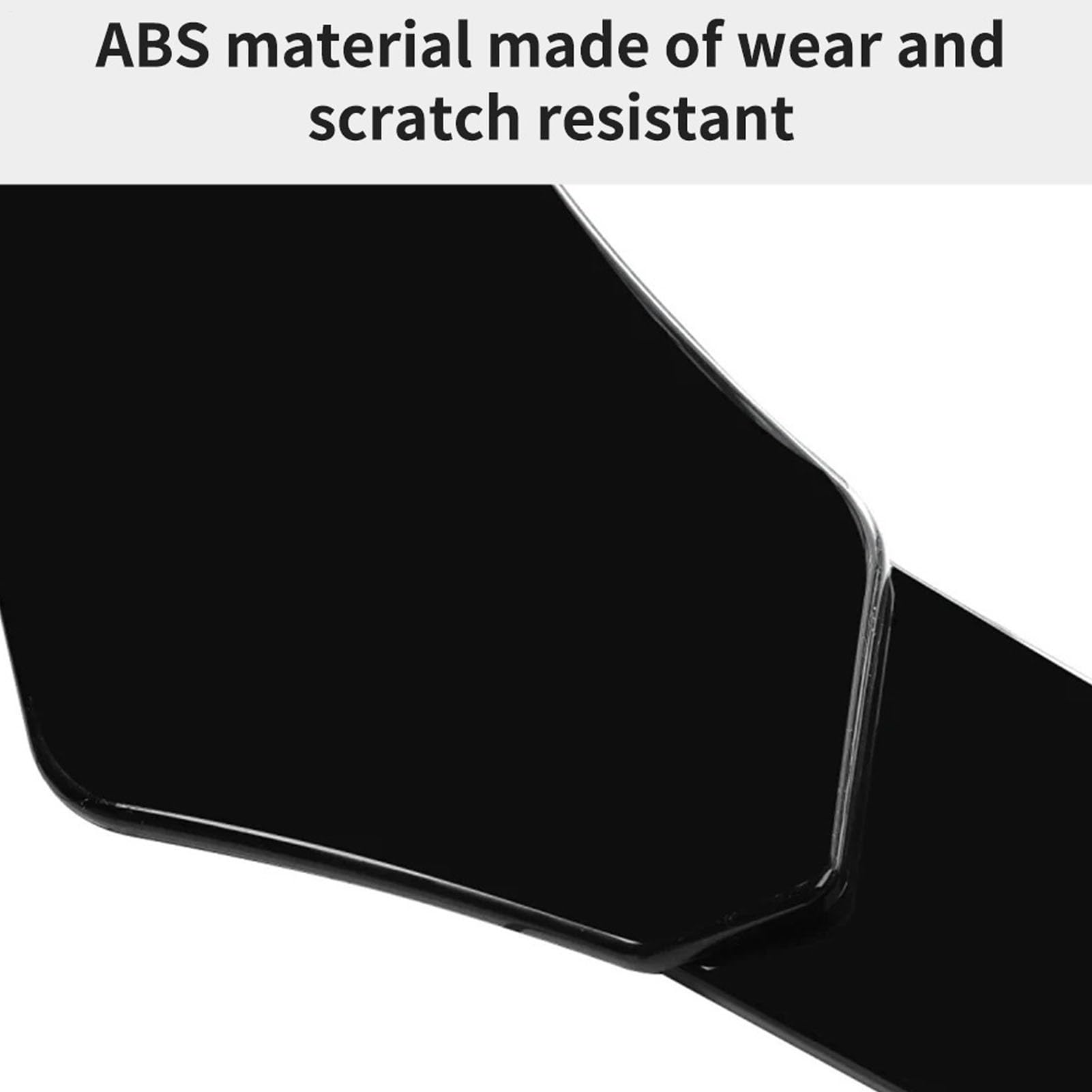 Frontal Negro Universal – Kit De Carrocería ABS | Spoiler De Parachoques Delantero | Faldón para Coche para Principiantes Y Profesionales, Colocación Sencilla