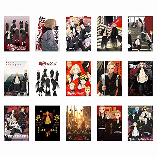 AKlamater Tokyo Revengers Posters, Anime Tokyo Revengers Alle Leden Schilderen Papier Kunst Posters voor Woonkamer… - Afbeelding 3