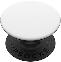 Vista 20 de PopSockets: agarre para teléfono con soporte expansible, color blanco