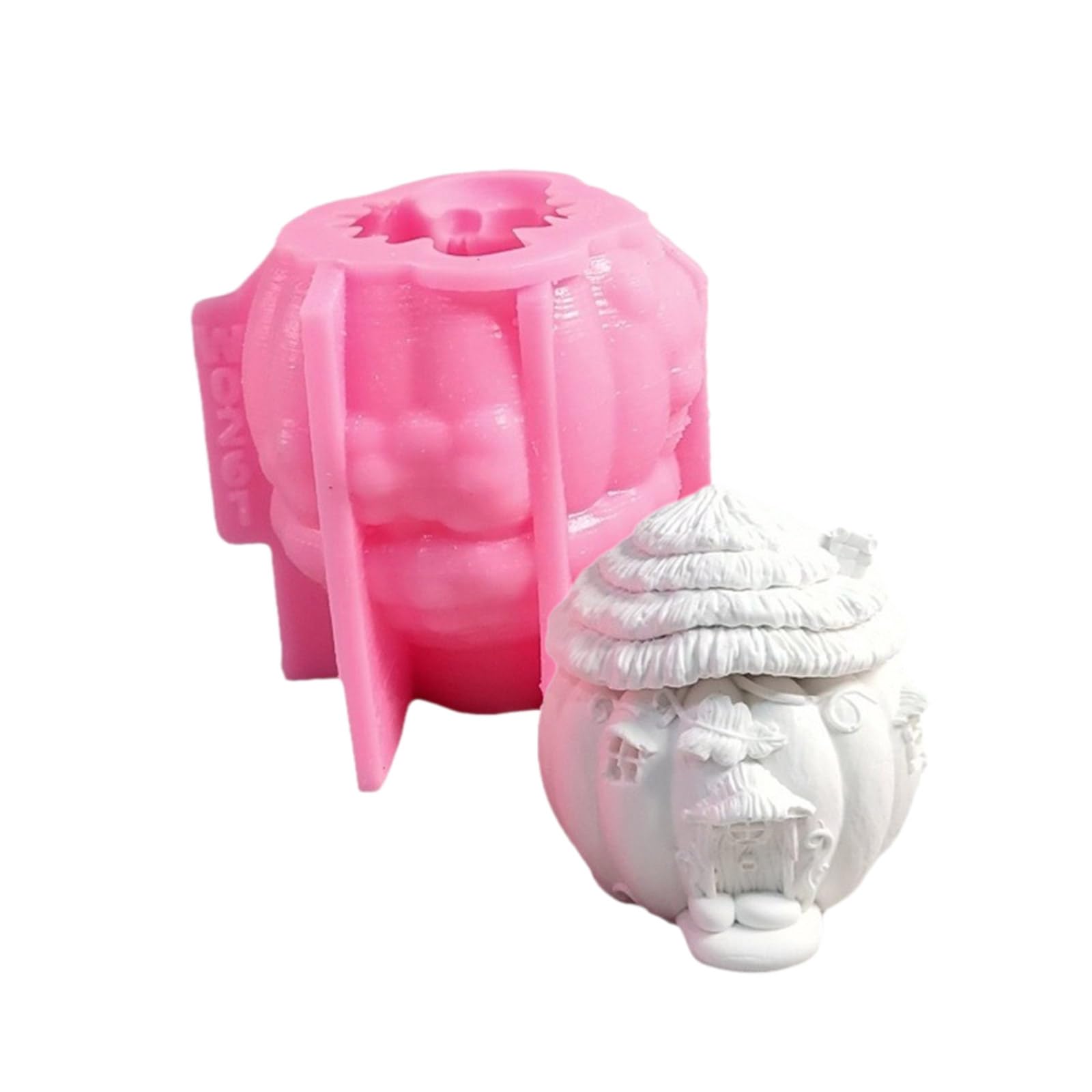 Tsophreniq Halloween House Silicone Molds Silicone Concrete Cement for Epoxy Resin, Plaster Decoration, Present House Molds