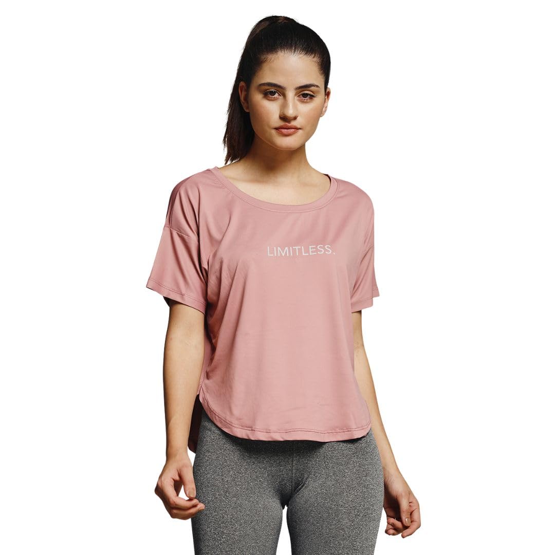 mkh Women Dri-Fit Gym T-Shirt | Breathable Activewear for Workout, Running & Yoga | Lightweight Poly-Spandex Sports Top/MKHWT-13012-picture-13