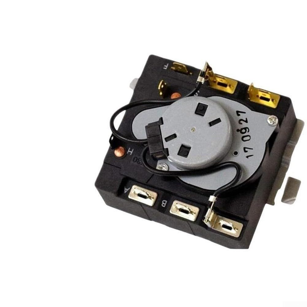 Repuesto de temporizador de secadora de marca de electrodomésticos compatible con We04x24550 We4m527, unidad de control de precisión blanca y gris para ciclos de secado fiables, fácil instalación