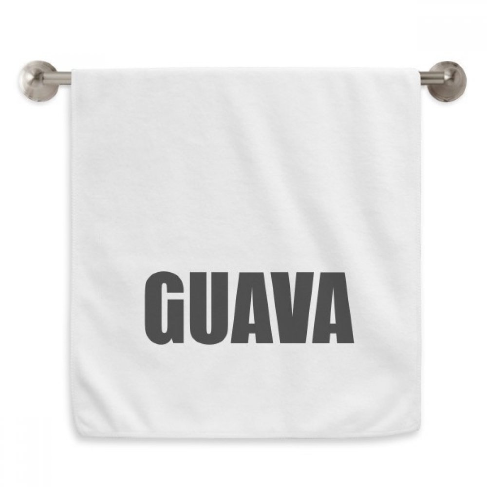 Serviette Goyave DIYthinker blanche | Débarbouillette moelleuse 13X29 pouces pour le visage