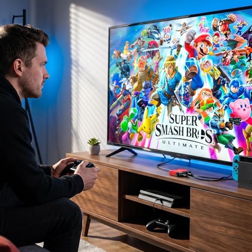 Image of RREAKA Switch 2 Dock, Portable TV Docking Station with 4K HDMI /USB 3.0 Port /PD 100W, Mini Gaming Dock for Switch 2 /1 /OLED 4K Video Output