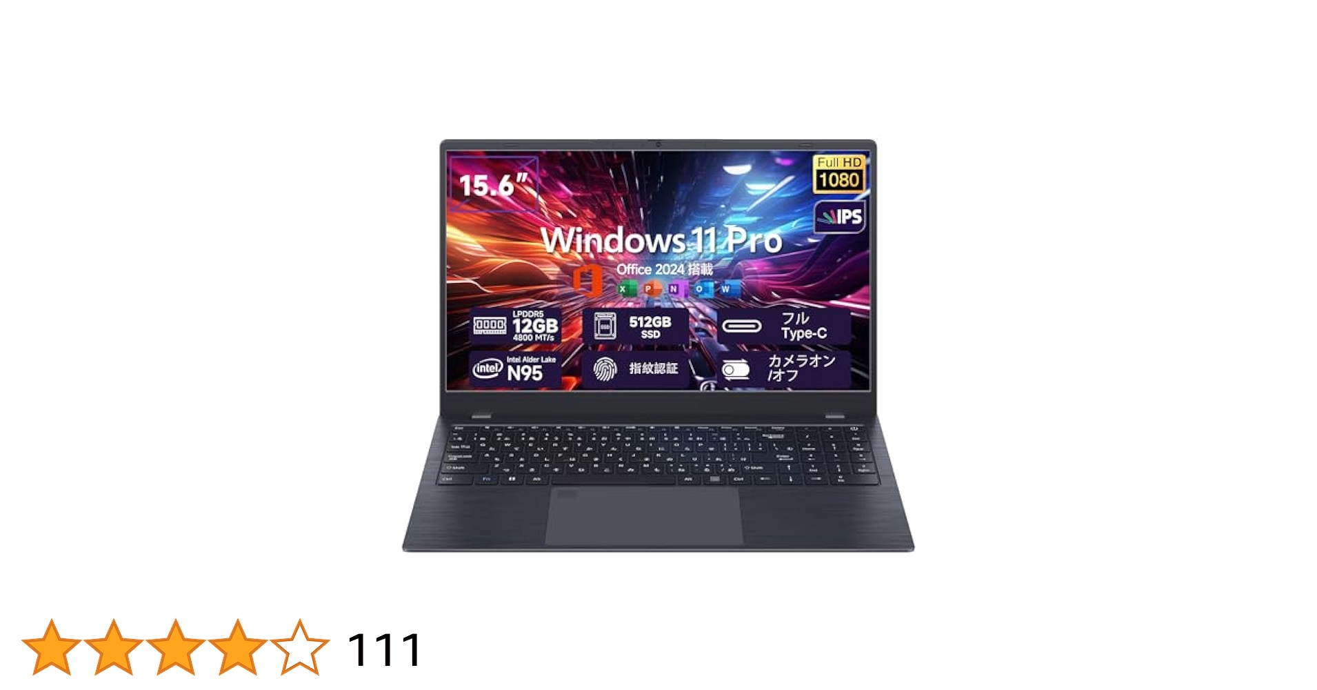 Intel Core N95 薄型ノートPC 15.6インチ　DDR5 12GB Amazon.co.jp: ノートパソコン N95 ノートPC 15.6インチ Windows