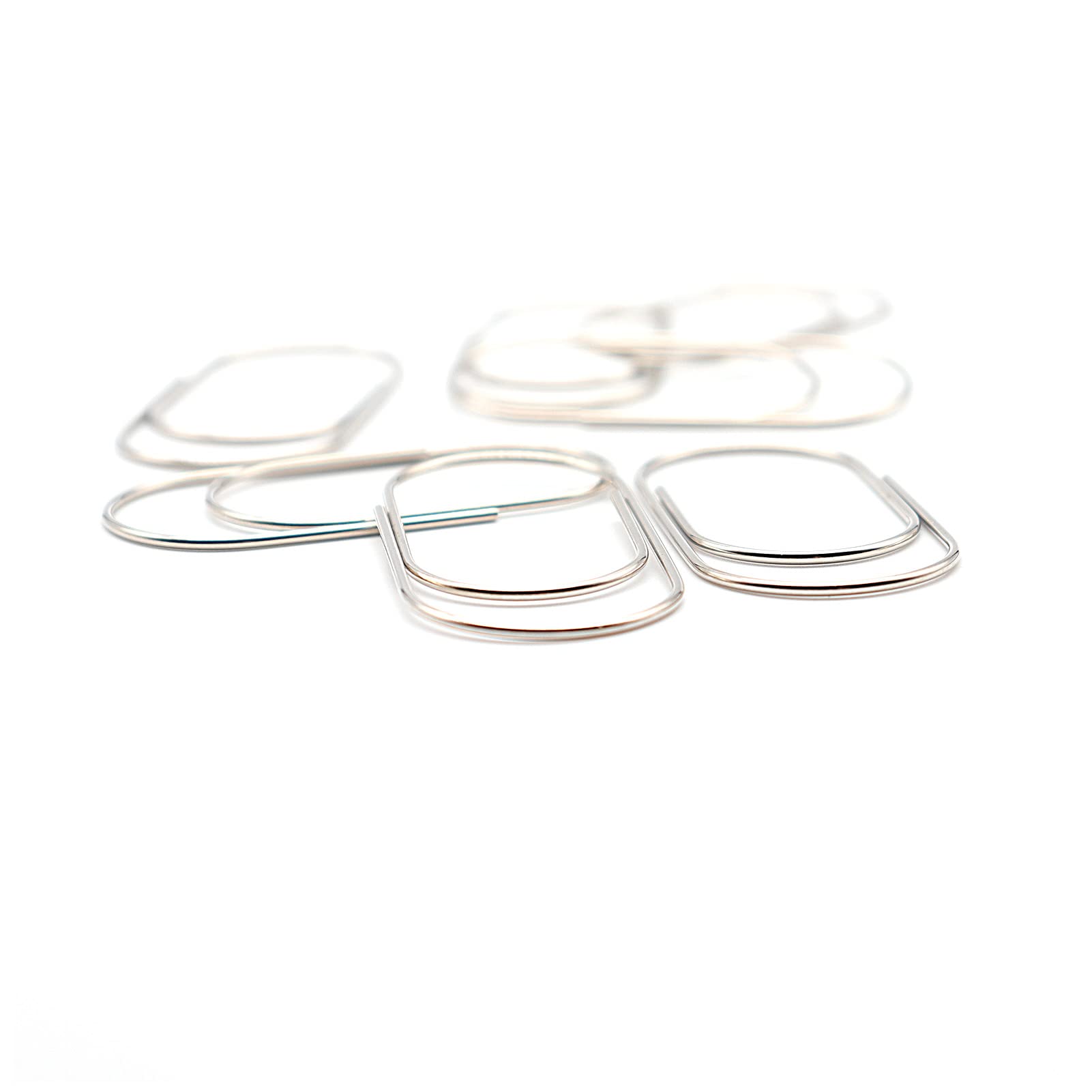 Graffette dorate 50 clip grandi (argento)