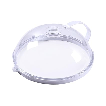 UJEAVETTE Professional Microwave Cover Heat Resistant Microwave Cover Lid Kitchen Tool with Drain Trough