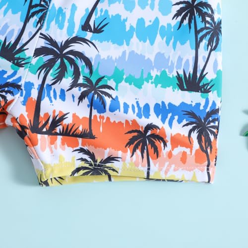 Image of Ohrwurm Baby Boy Swim Trunks Cartoon Print Elastic Waist Swimming Shorts Beach Board Bathing Suit Swimwear