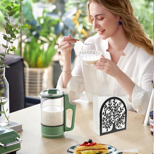LUFEIS Napkin Holder, Tree of Life Metal Serviette Holder for Kitchen Serviette Storage and Organizer, Napkin Dispenser for Dining Room Party Decor, Tissue Holder for Home Kitchen, Picnic(Black) - Cosy Home Interiors LUFEIS Napkin Holder, Tree of Life Metal Serviette Holder for Kitchen Serviette Storage and Organizer, Napkin Dispenser for Dining Room Party Decor, Tissue Holder for Home Kitchen, Picnic(Black) - Image 6