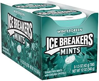 Ice Breakers Mints, Wintergreen, Sugar Free, 1.5 Ounce (8 Count)