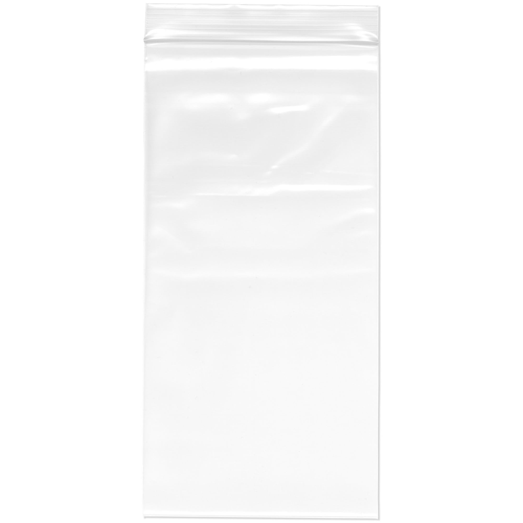 Plymor 5" x 10" (Pack of 100), 4 Mil Heavy Duty Zipper Reclosable Plastic Bags