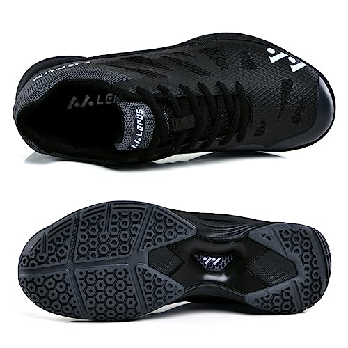 Chaussures de badminton légères et respirantes NGARY en noir taille 41