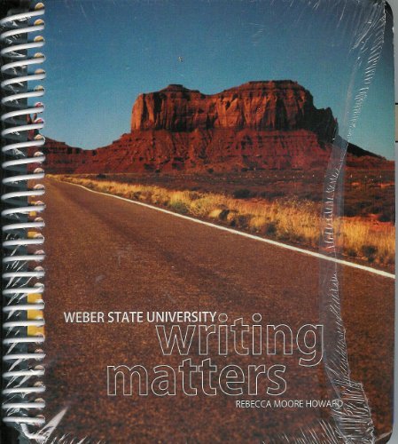 Weber State Writing Matters 0077676971 Book Cover