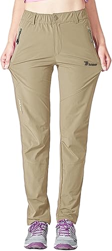 Miniatura 3 de Gopune Pantalones de senderismo al aire libre para mujer, ligeros, de secado rápido, resistentes al agua, pantalones de montaña