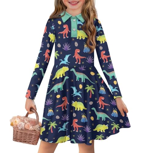 Toddler Girls Casual Dress School Cute Outfit Playwear Clothes