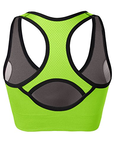 Image of Match Racerback Sports Bra for Women, Mid-Impact, New Size | Seamless Sports Bra with Removable Pads, Full Coverage, Soft & Breathable, Ideal for Yoga, Running, Workout & Daily Wear