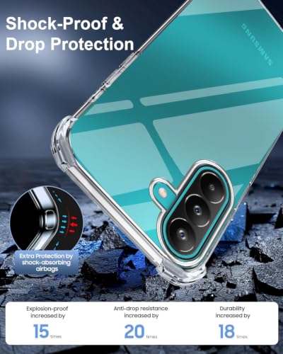 Image of Jkobi Shockproof Crystal-Clear Back Cover for Samsung Galaxy A27 5G | Samsung Galaxy M47 5G (Anti Yellow Case | Drop & Camera Protection | Hard Polycarbonate)