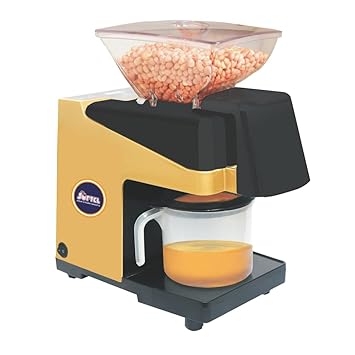 Softel Domestic 450 Watts Fully Automatic Cold Press Oil Maker Machine - Table Top ABS Model | Brown