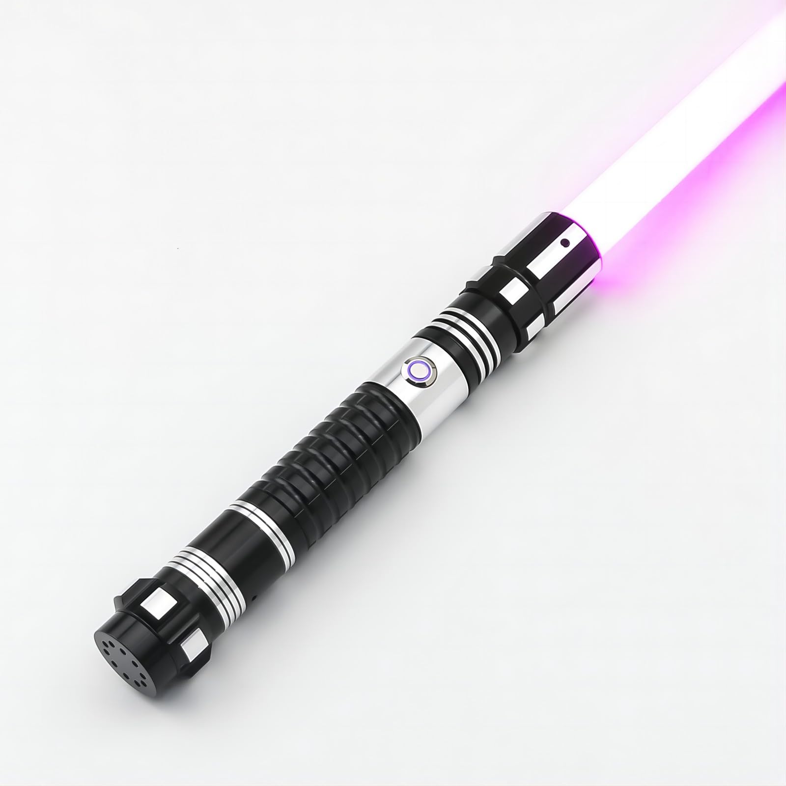 Heavy Dueling Light Saber with 12 RGB Colors 16 Sound Fonts and Motion Control, Light Saber with Metal Handle and Rechargeable Blade, Light Sabers for Adults, Kids